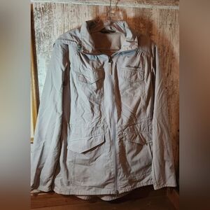 Eddie Bauer Women's Light Gray Utility Jacket